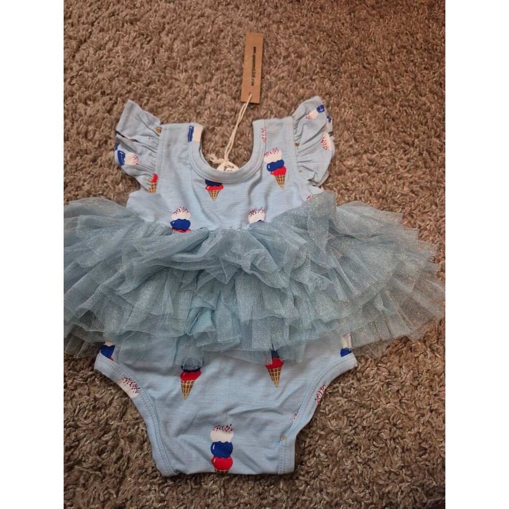 Spearmint love baby bamboo bubble tutu size 3-6 months